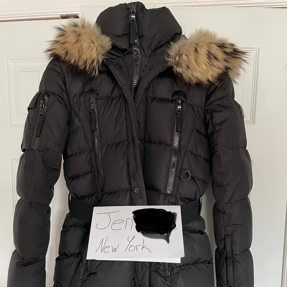 SAM New York Down Jacket with Fur Trimmed Hood